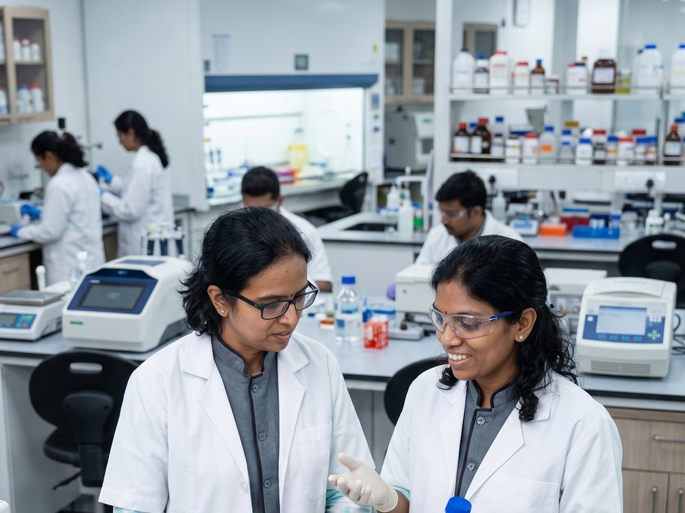 Misez founders in the lab